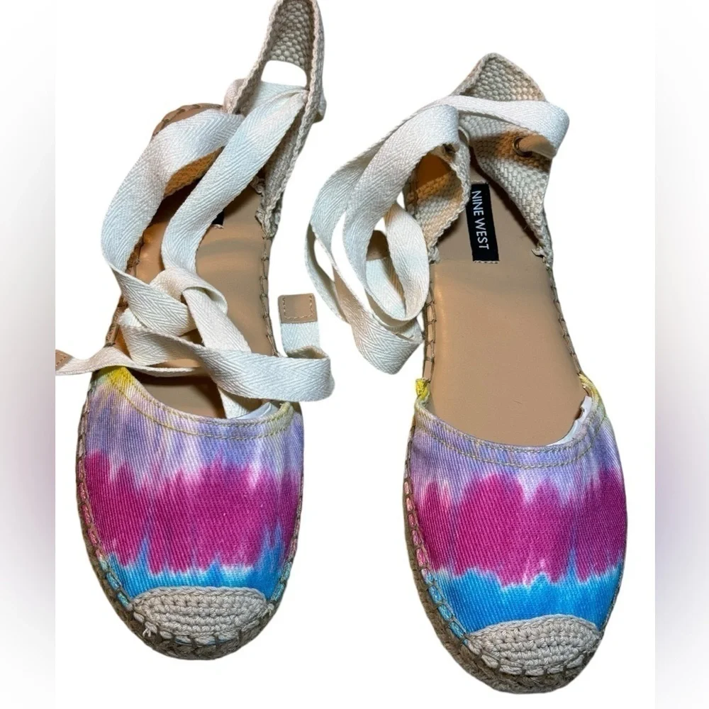 Nine West Mage Tie Up Espadrilles 7.5 M
